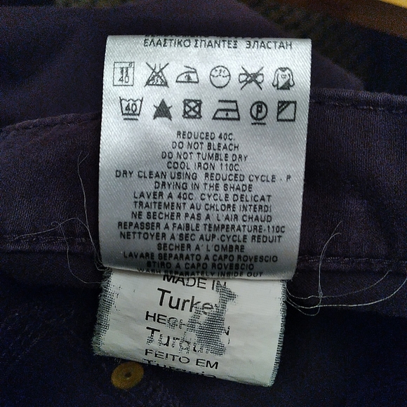 LOVE MOSCHINO Purple Straight Pants, size 31 - Picture 7 of 8